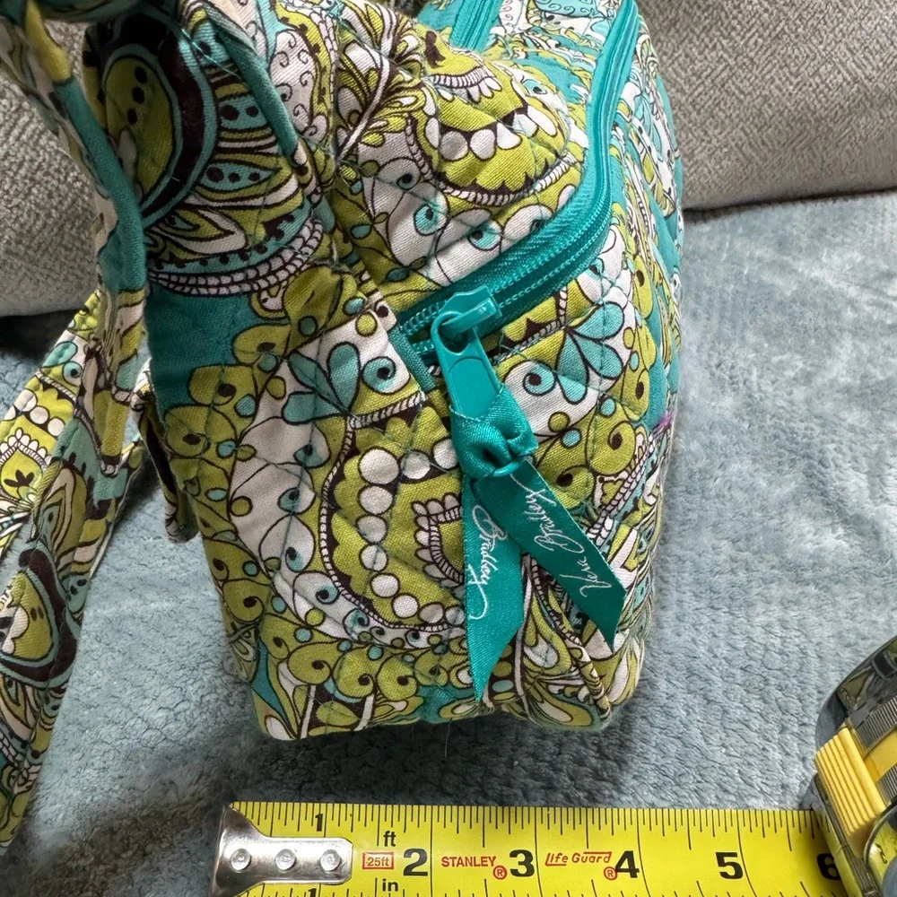 Vera Bradley Green Paisley Shoulder Bag - Picture 4 of 5